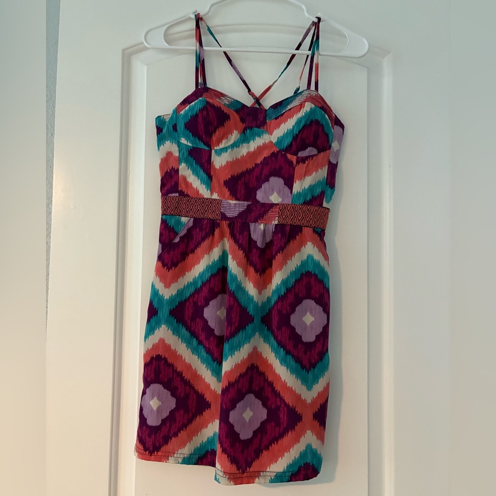 American Eagle Outfitters Blue Purple Pink Sundress